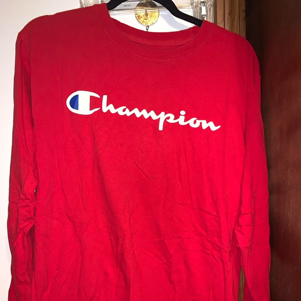 CHAMPION | red long sleeve